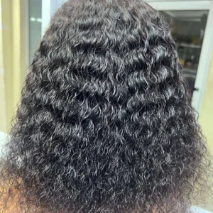 Pure Human Hair Super Double Drawn Fringe Water Curl 18 inches - 1
