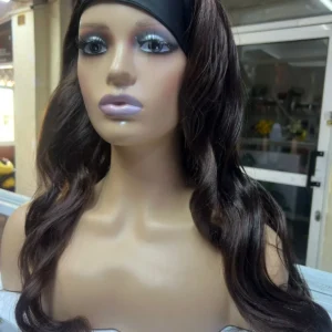 Body Wave Semi Human Headband Wig - Glueless & Beginner Friendly - 1